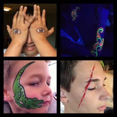 Interactive body painting by Maile