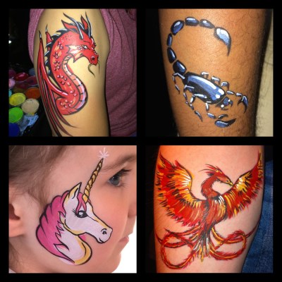 Detailed face painting by Maile