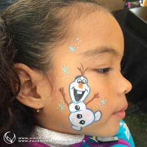Olaf Face painting